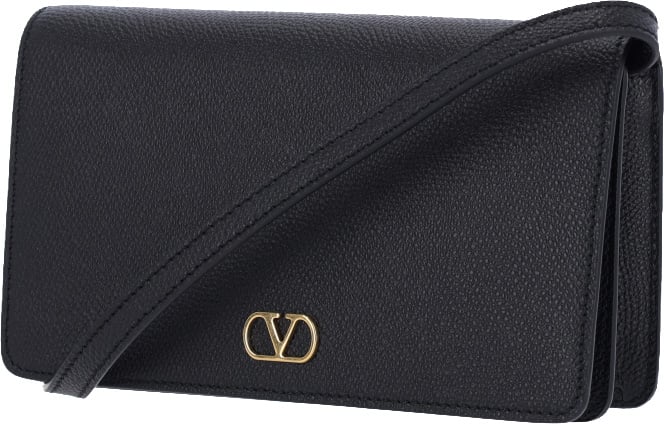 Valentino Garavani "Vlogo Signature" Mini Shoulder Bag Black Zwart