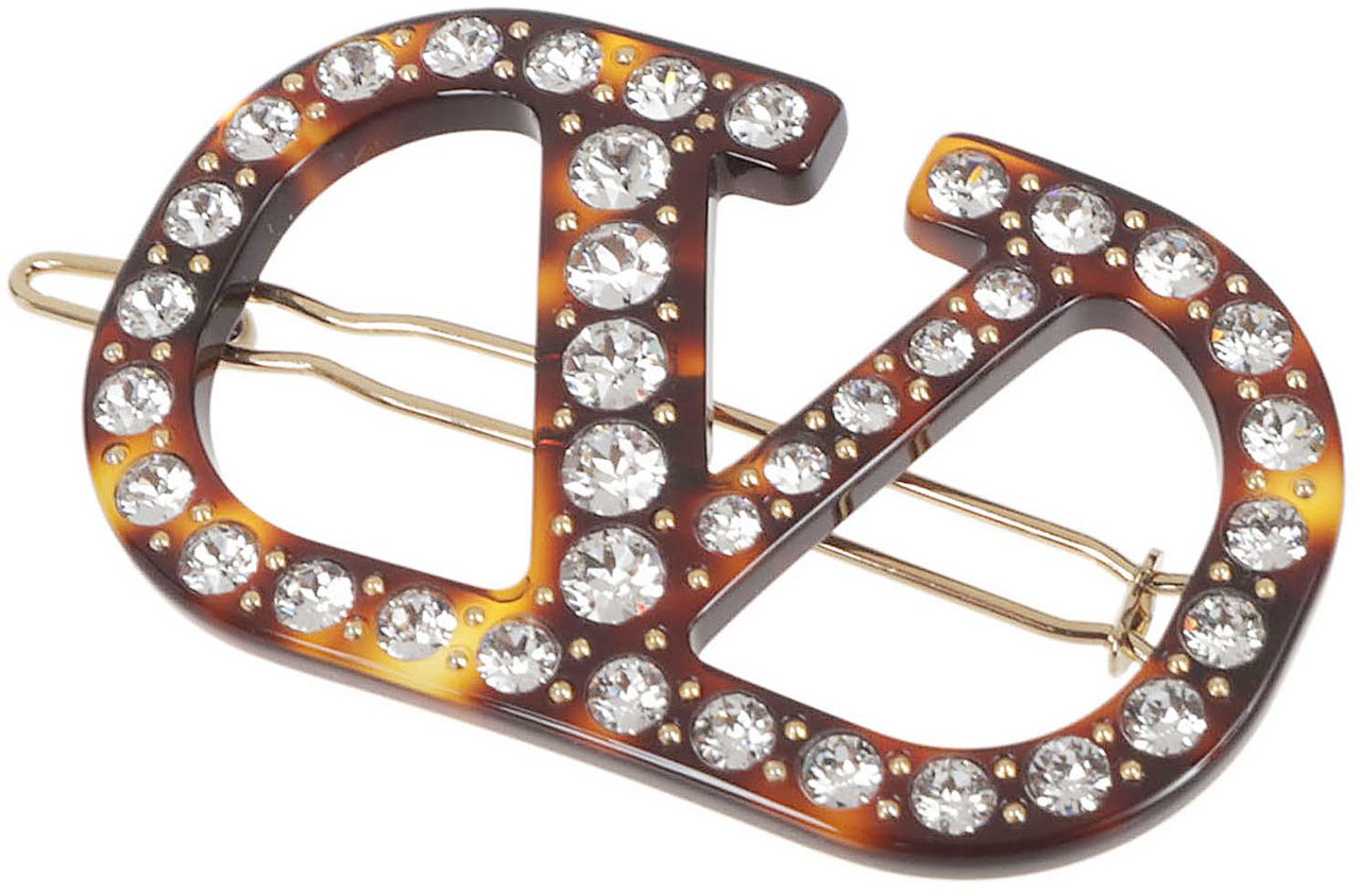 Valentino Garavani Tturtle-Shaped Hair Accessory Roze
