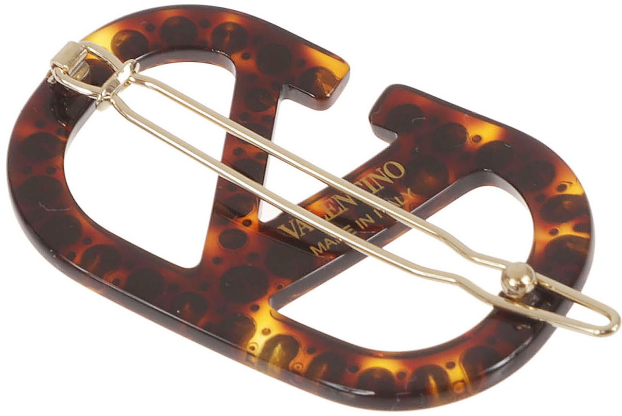 Valentino Garavani Tturtle-Shaped Hair Accessory Roze