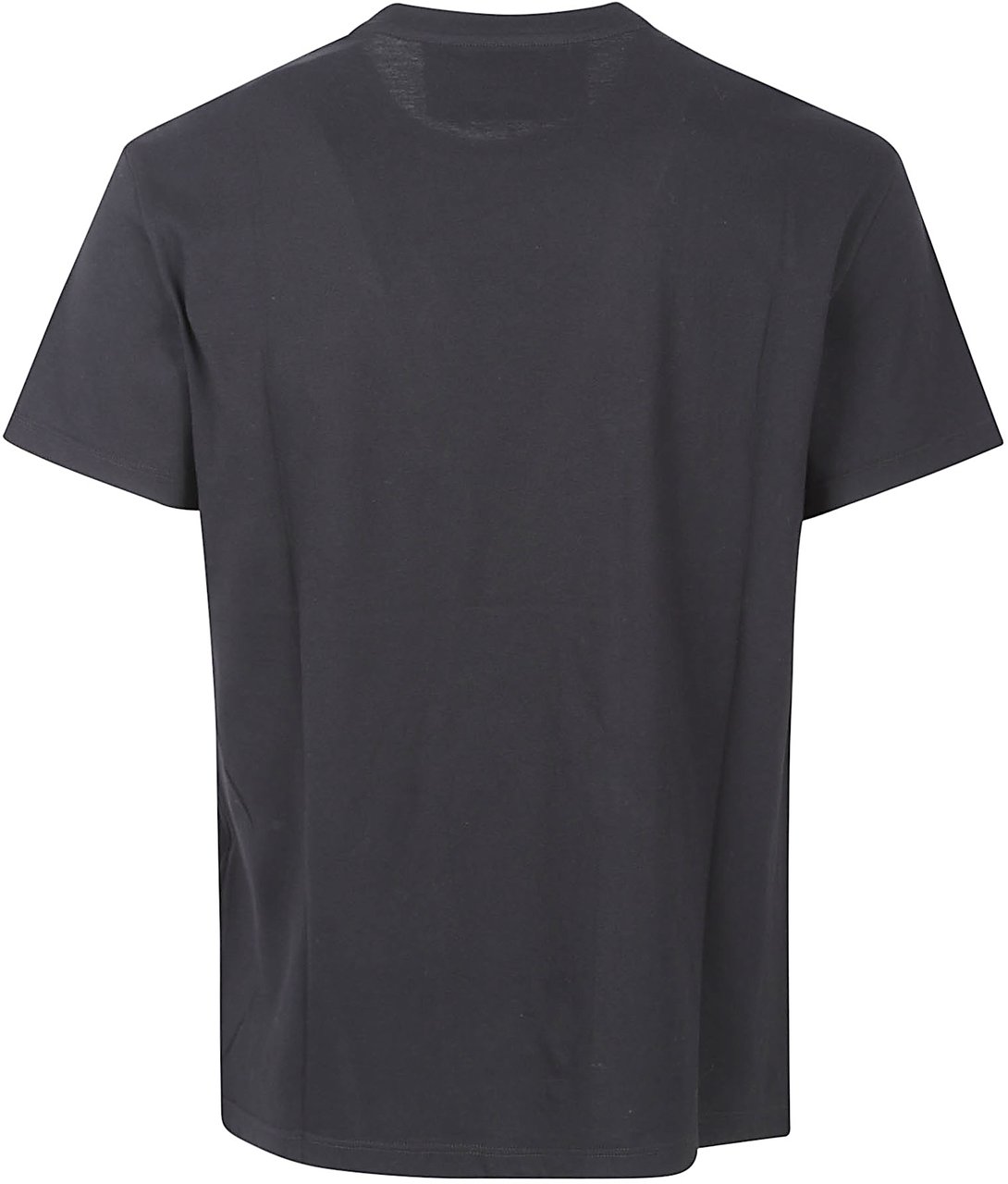 Valentino Garavani Black Cotton T-Shirt with VLogo Signature Embroidery Zwart
