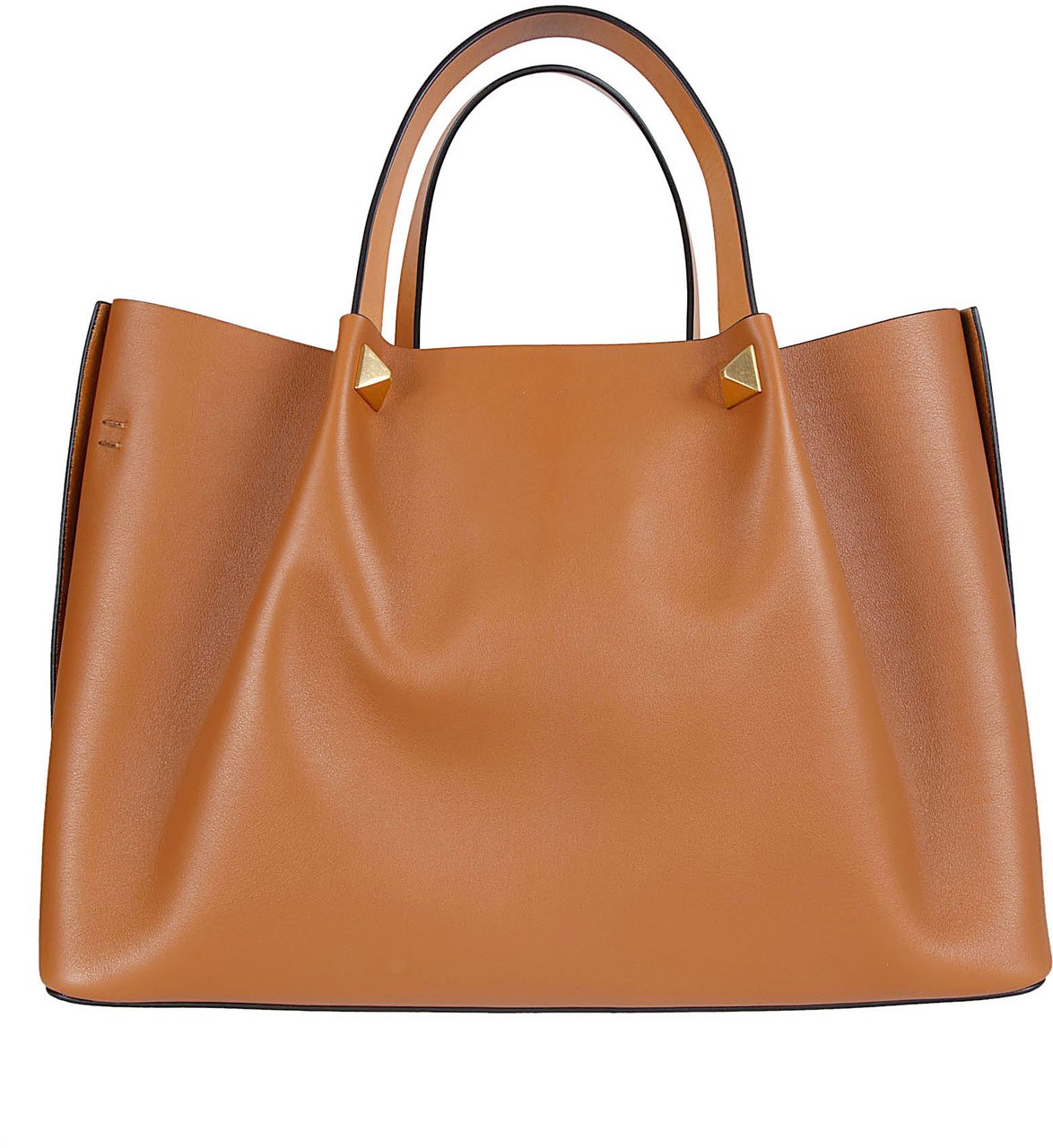 Valentino Garavani Structured Shopping Bag with VLogo Signature Detail Oranje