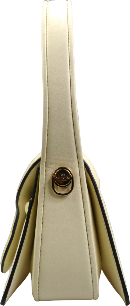 Valentino Garavani Shoulder Bag in Pelle Avorio Wit