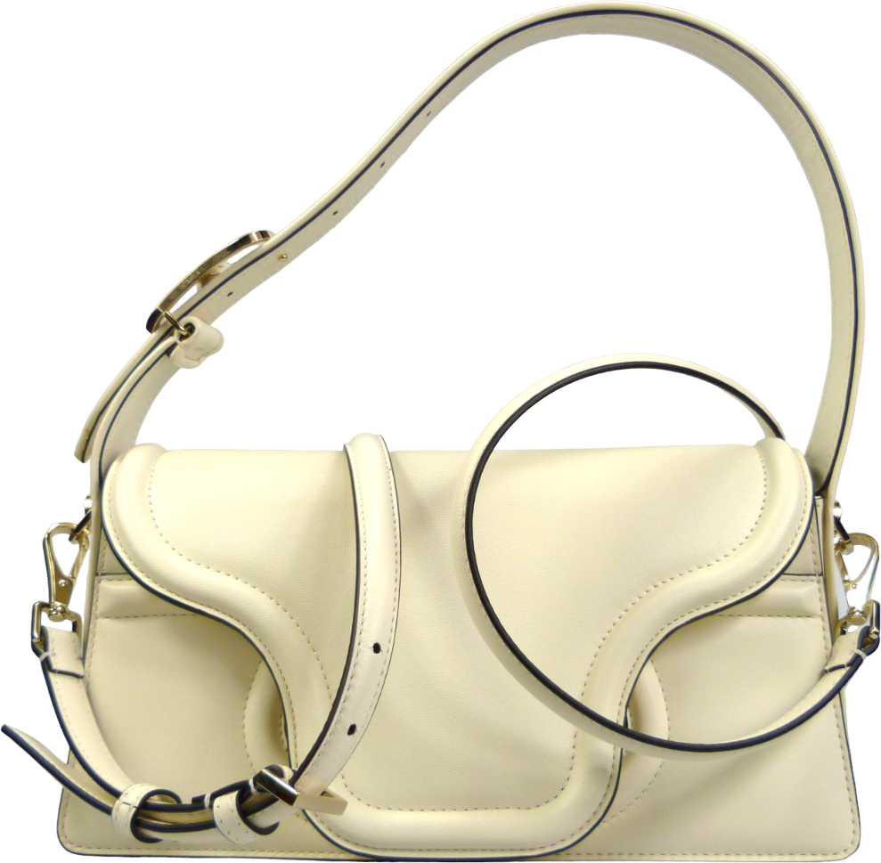 Valentino Garavani Shoulder Bag in Pelle Avorio Wit