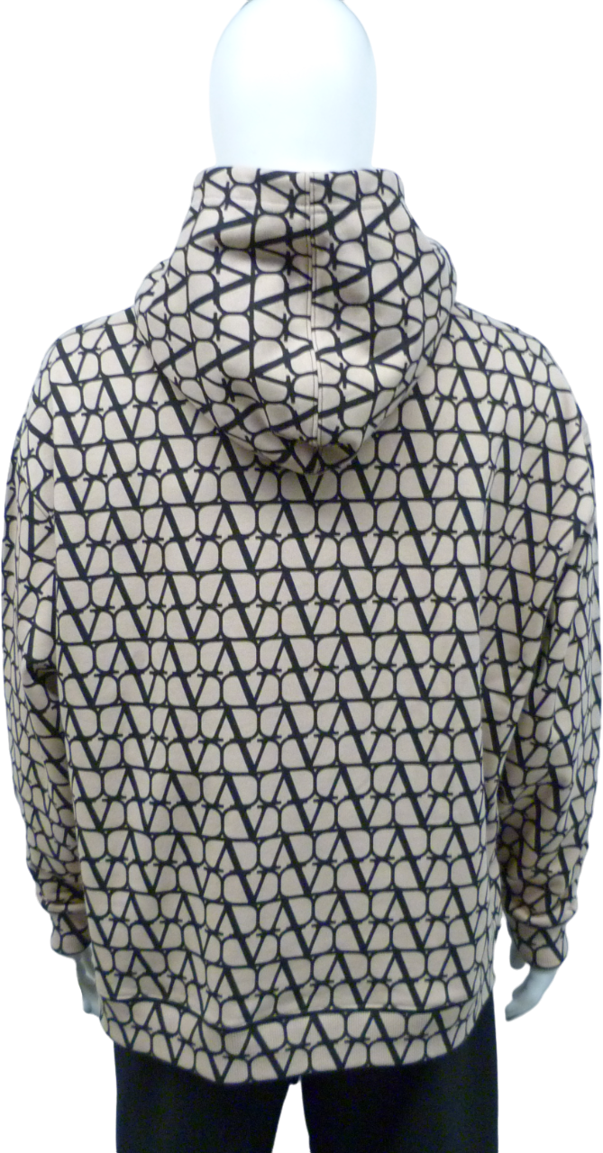 Valentino Garavani Felpa con cappuccio Vlogo Beige