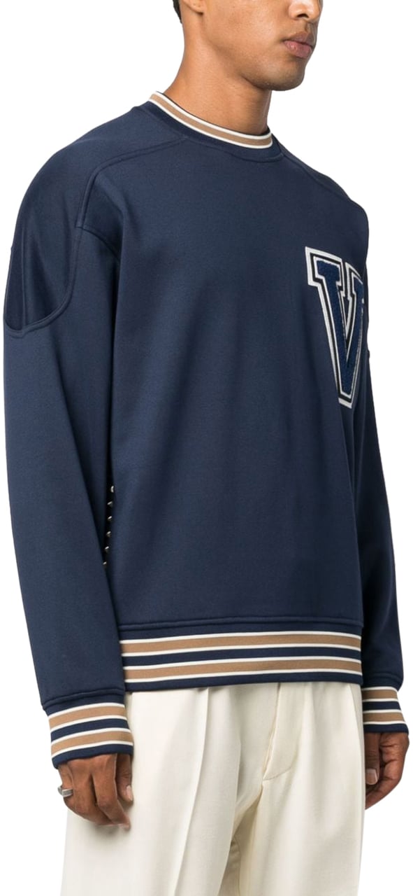 Valentino Garavani Sweaters Blue Blauw