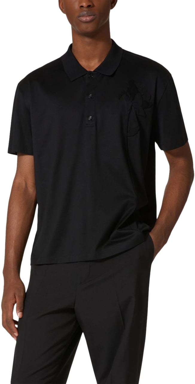 Valentino Garavani T-Shirts And Polos Black Zwart