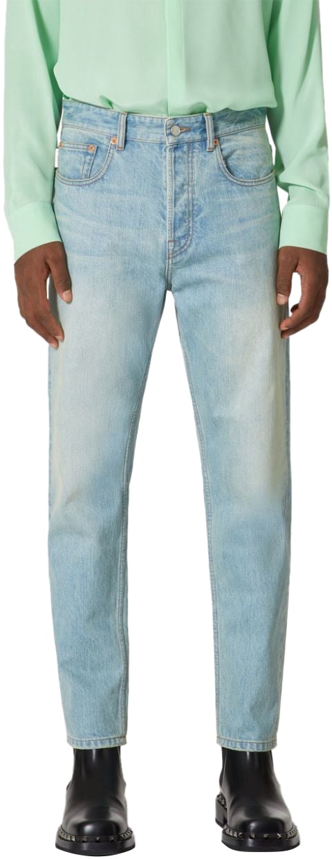 Valentino Garavani Trousers Blue Blauw