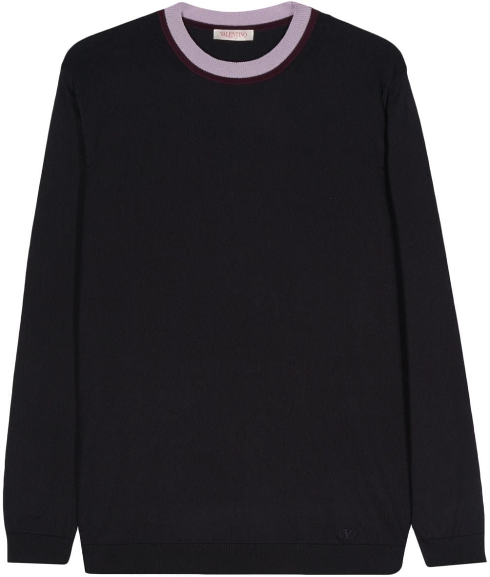 Valentino Garavani Sweaters Navyrubinaster Blauw
