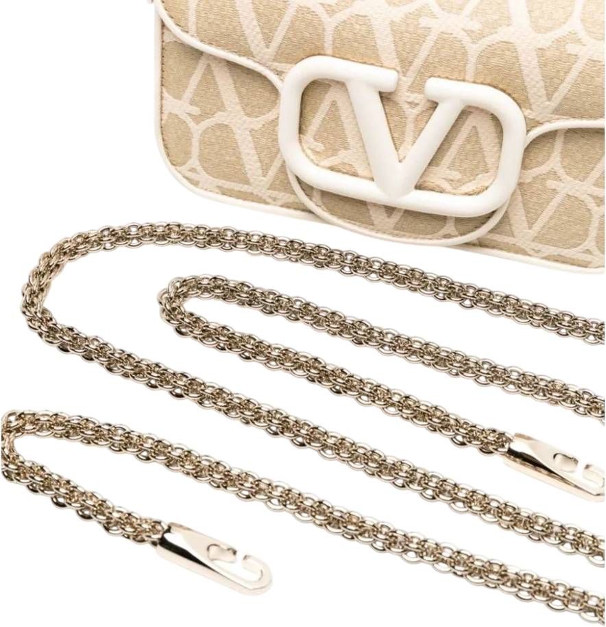 Valentino Garavani Borsa locò toile iconographe beige Beige
