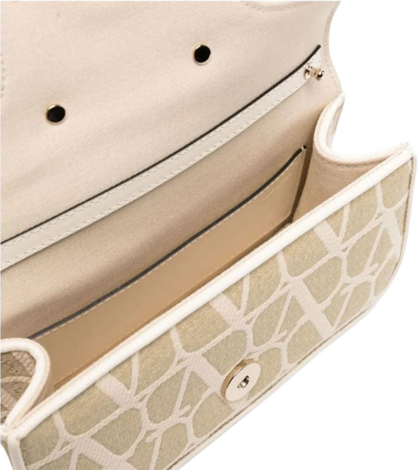 Valentino Garavani Borsa locò toile iconographe beige Beige