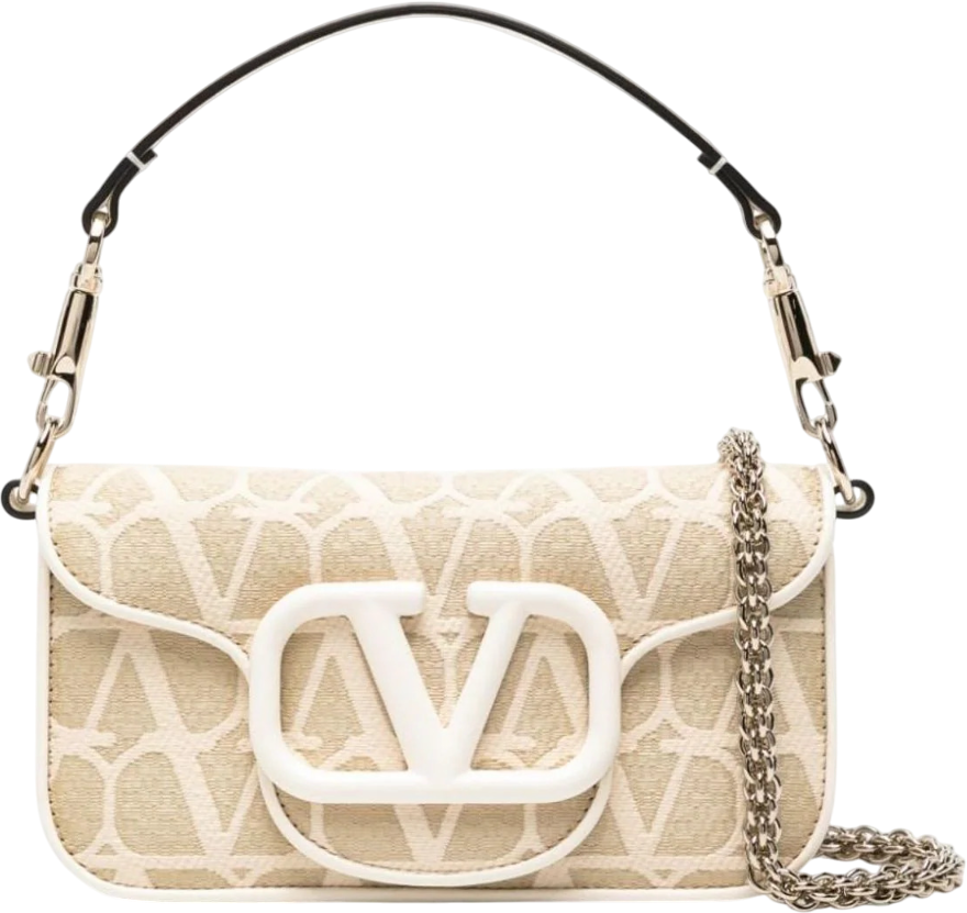 Valentino Garavani Borsa locò toile iconographe beige Beige