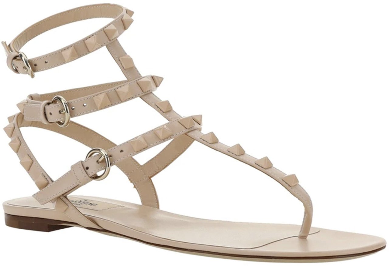 Valentino Garavani Valentino Garavani Rockstud Flip-Flop Sandals Roze