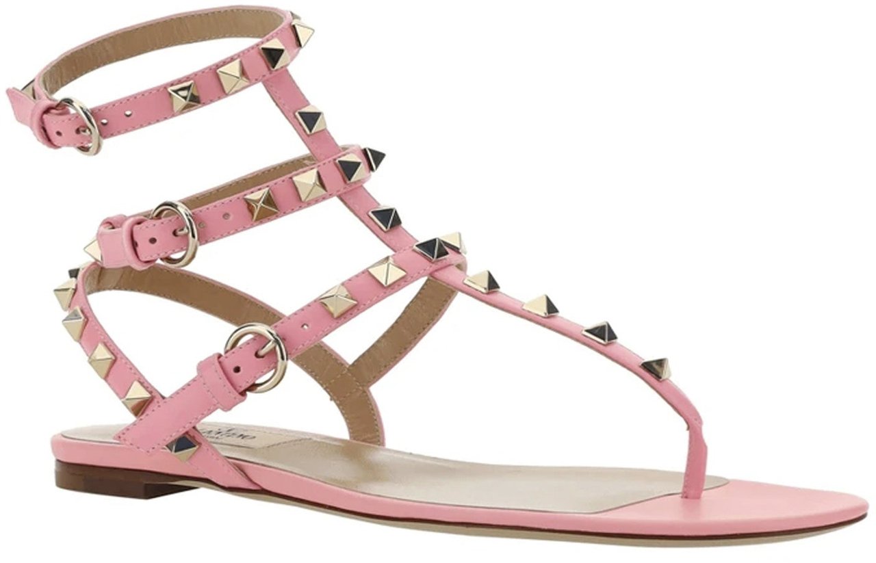 Valentino Garavani Valentino Garavani Rockstud Flip-Flop Sandals Roze