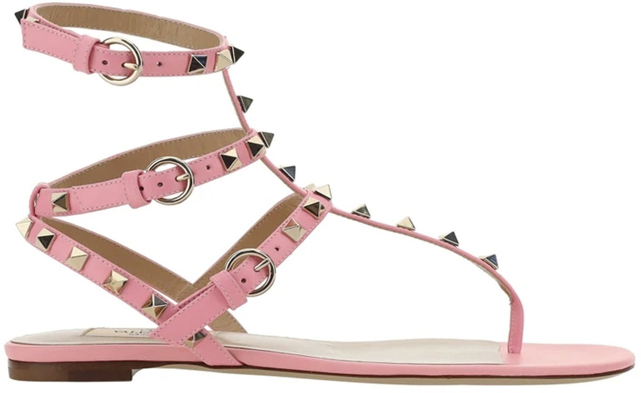 Valentino Garavani Valentino Garavani Rockstud Flip-Flop Sandals Roze