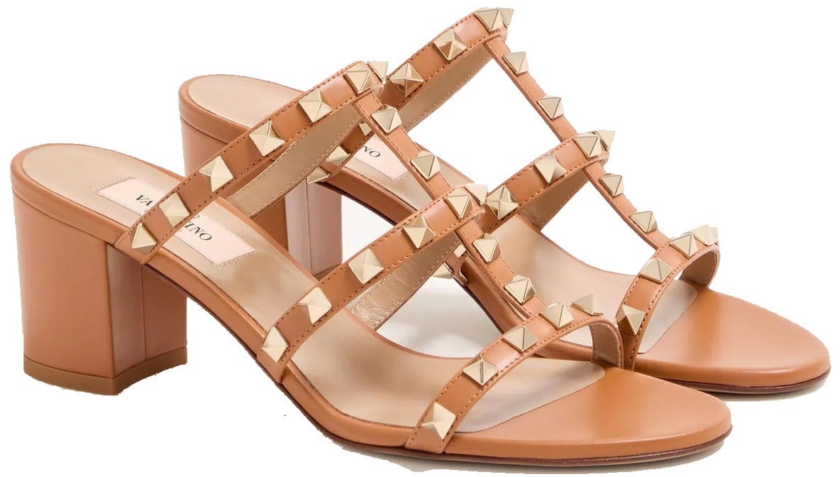 Valentino Garavani Valentino Garavani Rockstud Mules Bruin