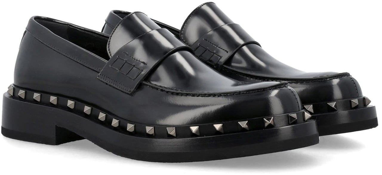 Valentino Garavani Valentino Garavani Rockstud 35mm Leather Sandals Zwart