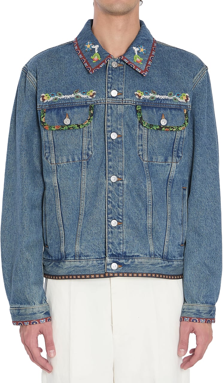 Valentino Garavani Denim Jacket Blauw