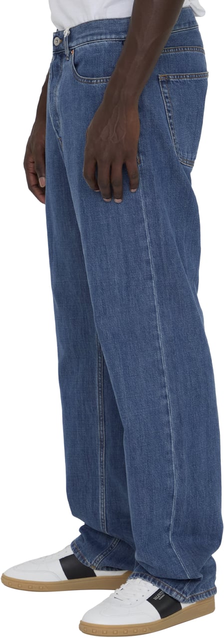 Valentino Garavani Denim Straight jeans Blauw