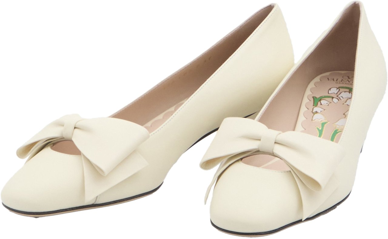 Valentino Garavani Bowow Pumps Wit