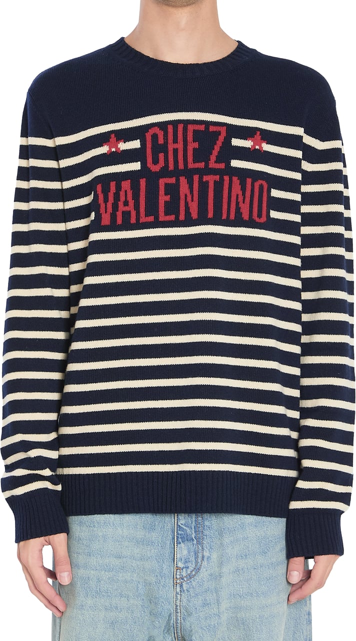 Valentino Garavani Chez Valentino Sweater Blauw