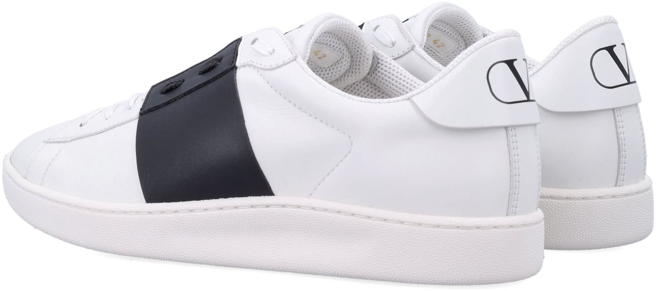 Valentino Garavani Open Royco Vlogo White/Black/White Wit