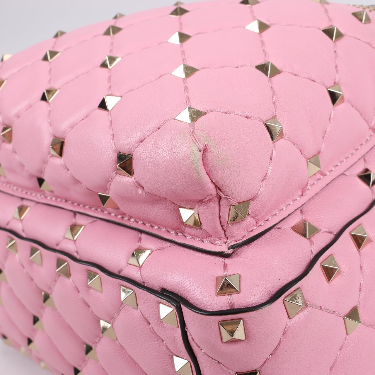 Valentino Garavani Valentino Garavani Rockstud Spike Leather 2Way Backpack in Pink (Marketplaces) Roze
