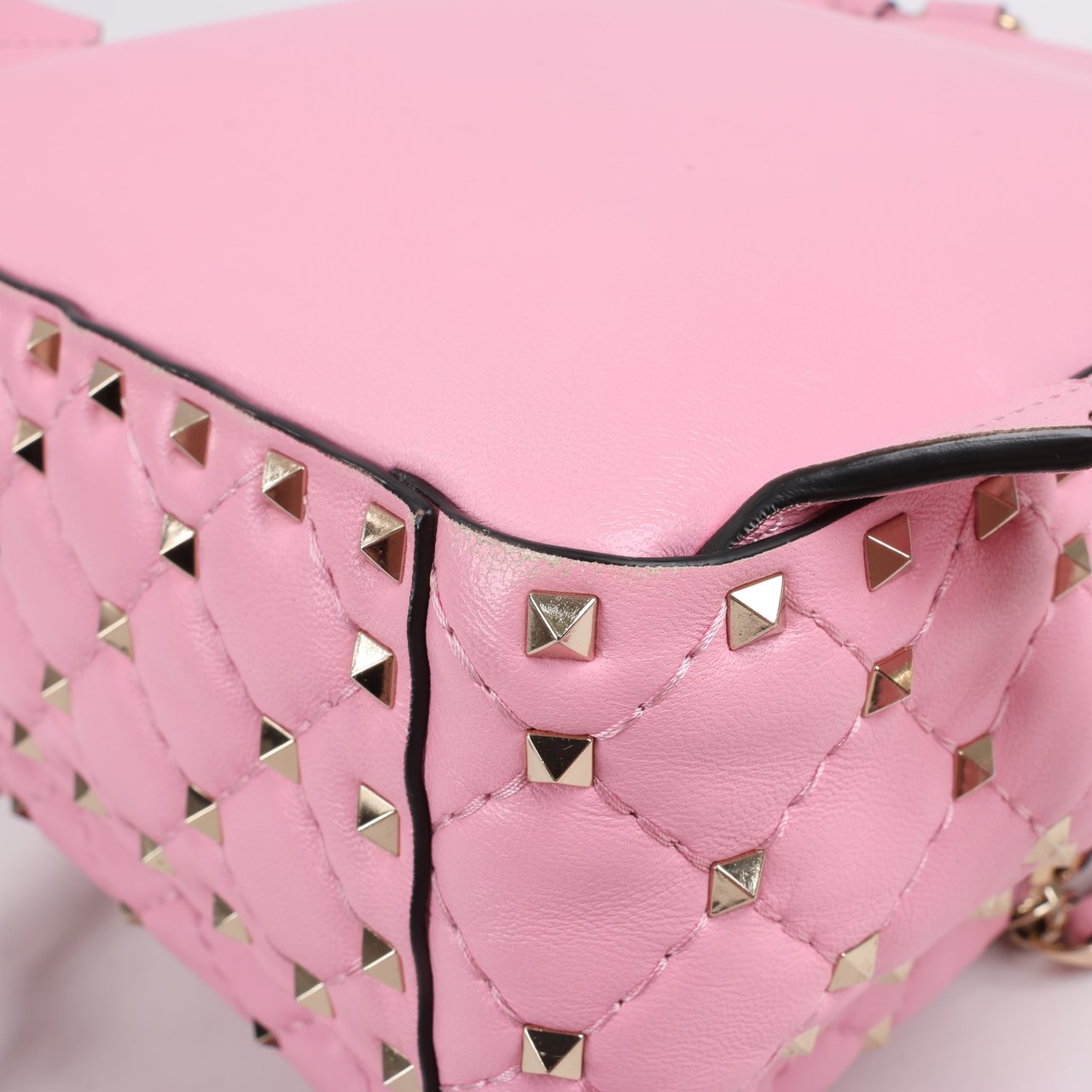 Valentino Garavani Valentino Garavani Rockstud Spike Leather 2Way Backpack in Pink (Marketplaces) Roze