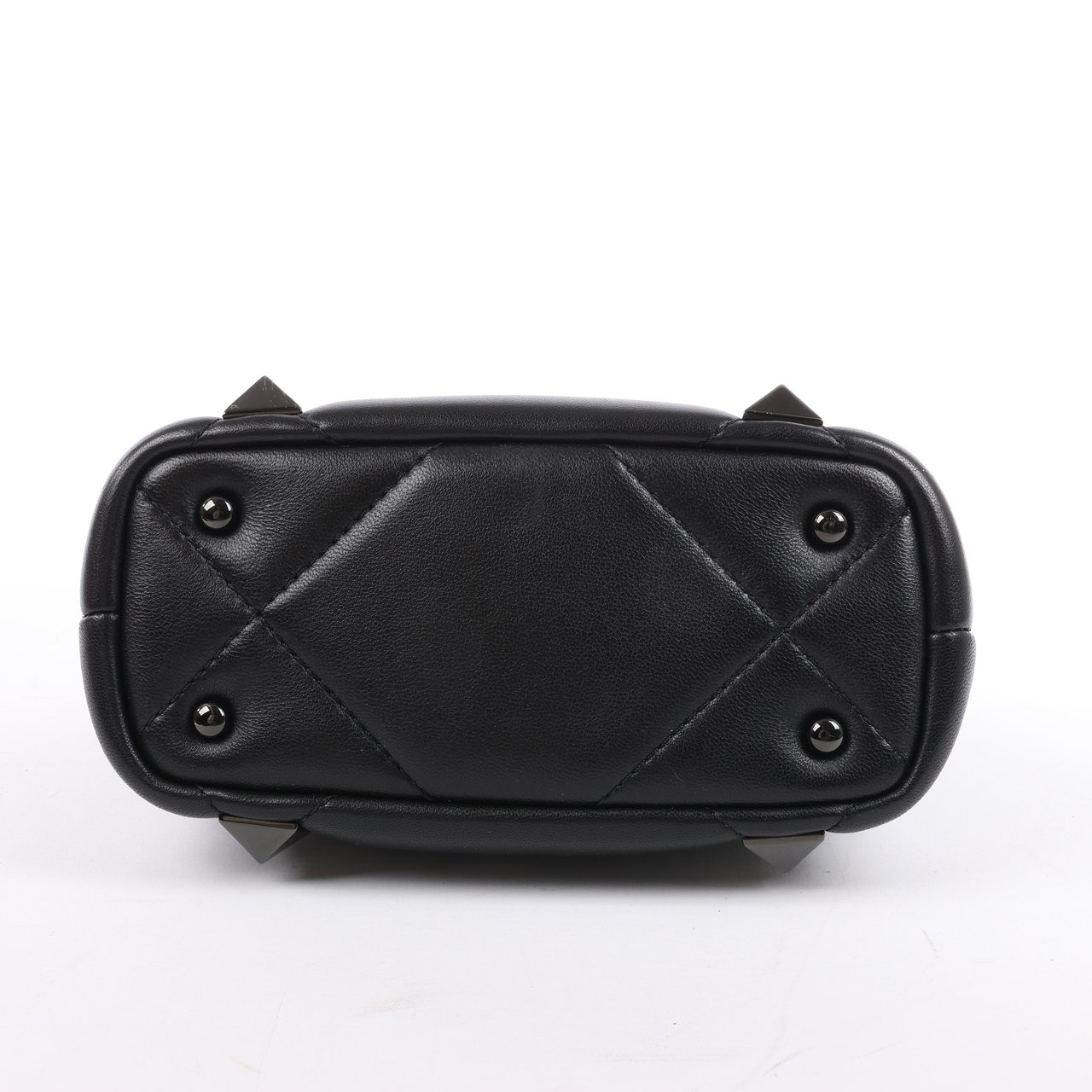 Valentino Garavani Valentino Garavani Roman Studs Leather 3-way Shoulder Bag in Black Zwart