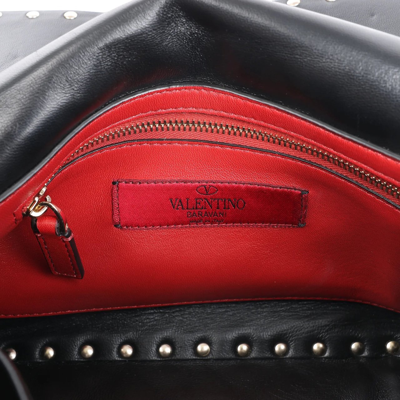 Valentino Garavani Valentino Garavani VLTN Rockstud Spike Chain Leather 2Way Shoulder Bag in Black Divers