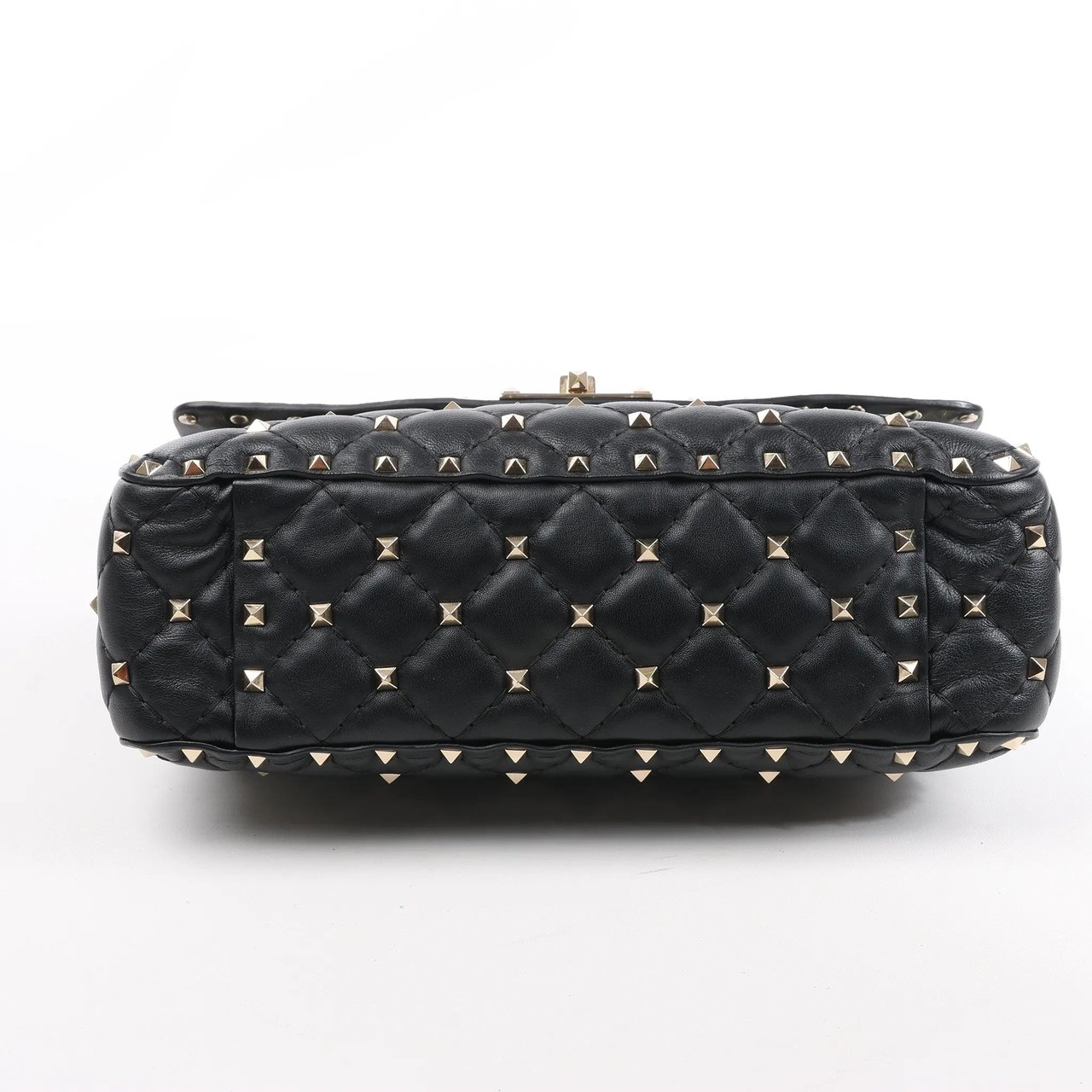 Valentino Garavani Valentino Garavani VLTN Rockstud Spike Chain Leather 2Way Shoulder Bag in Black Divers