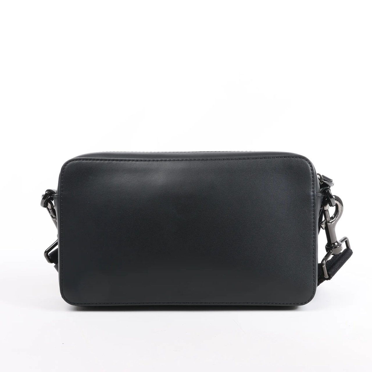 Valentino Garavani Valentino Garavani VLTN Leather Shoulder Bag in Black Zwart