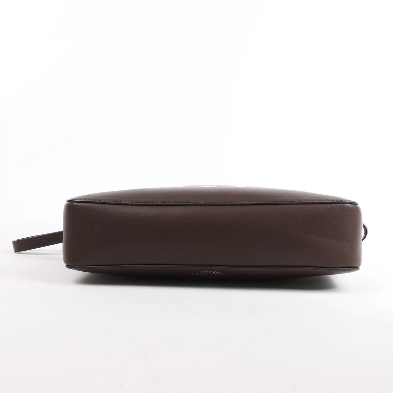 Valentino Garavani Valentino Garavani VLTN Leather Shoulder Bag in Brown Bruin