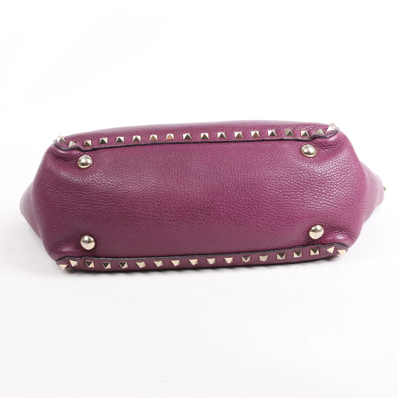 Valentino Garavani Valentino Garavani Rockstud Leather 2Way Handbag in Purple Paars