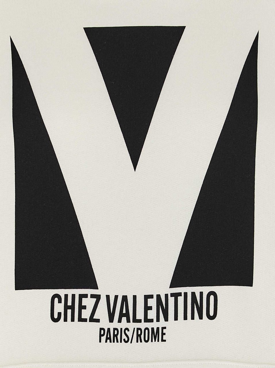 Valentino Garavani White Cotton Sweatshirt Wit