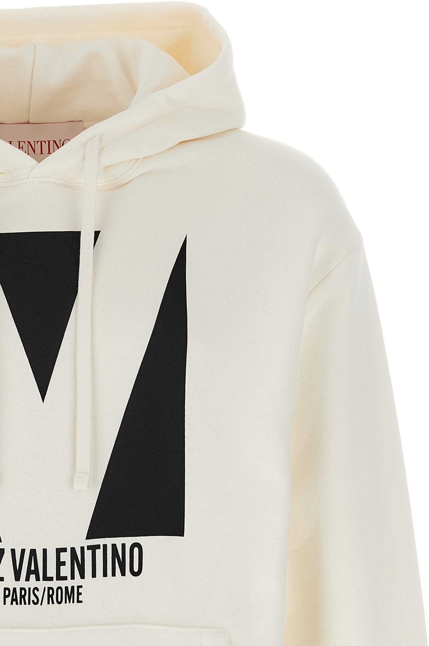 Valentino Garavani White Cotton Sweatshirt Wit