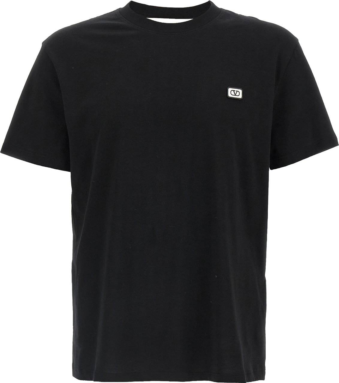 Valentino Garavani Black Cotton T-Shirt Zwart