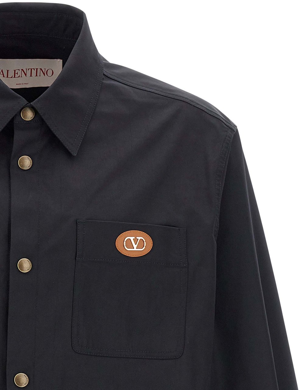 Valentino Garavani Blue Polyester Full-Length Jacket Blauw