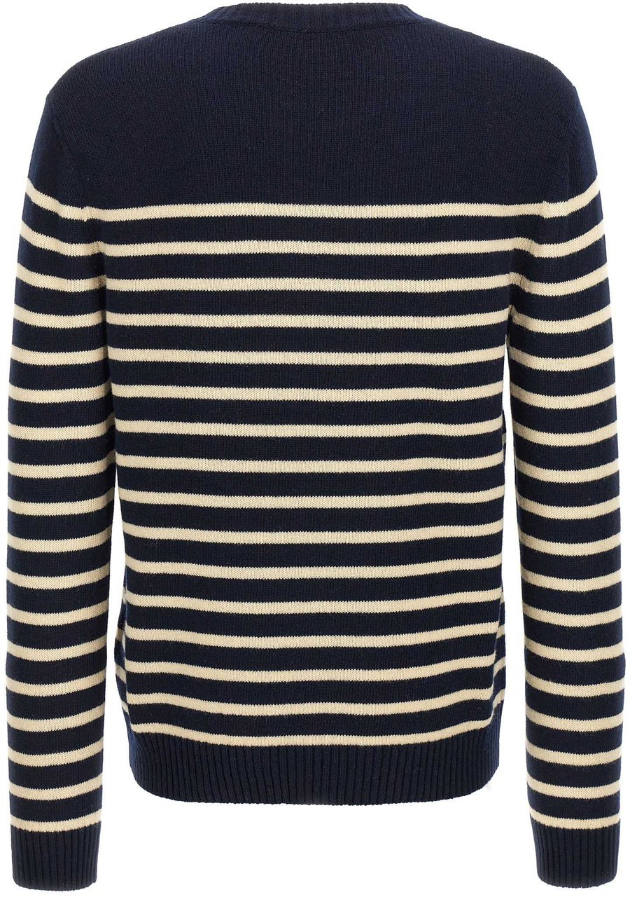 Valentino Garavani Blue Virgin Wool Cardigan Blauw