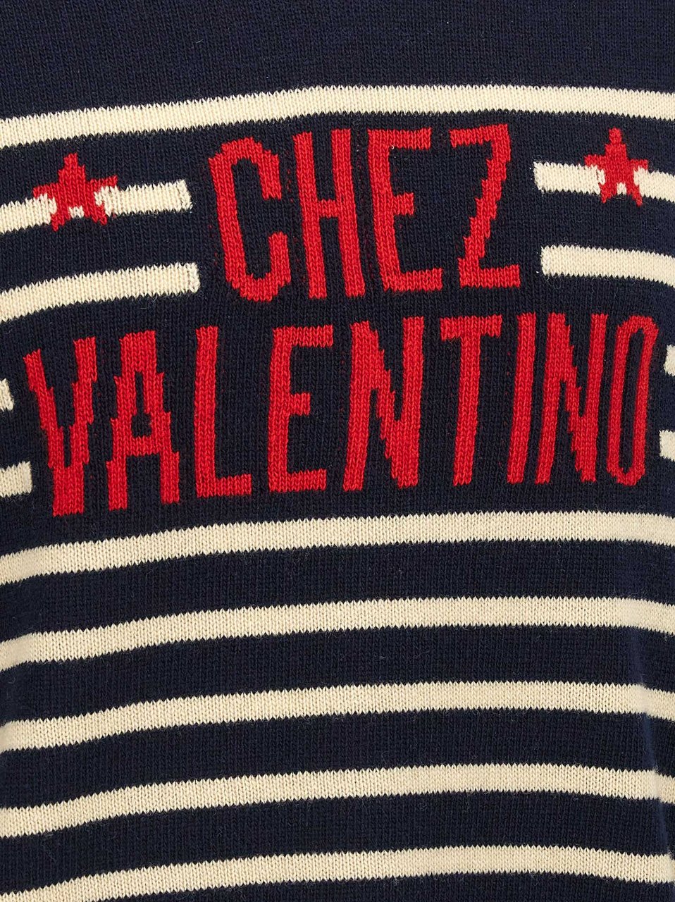 Valentino Garavani Blue Virgin Wool Cardigan Blauw