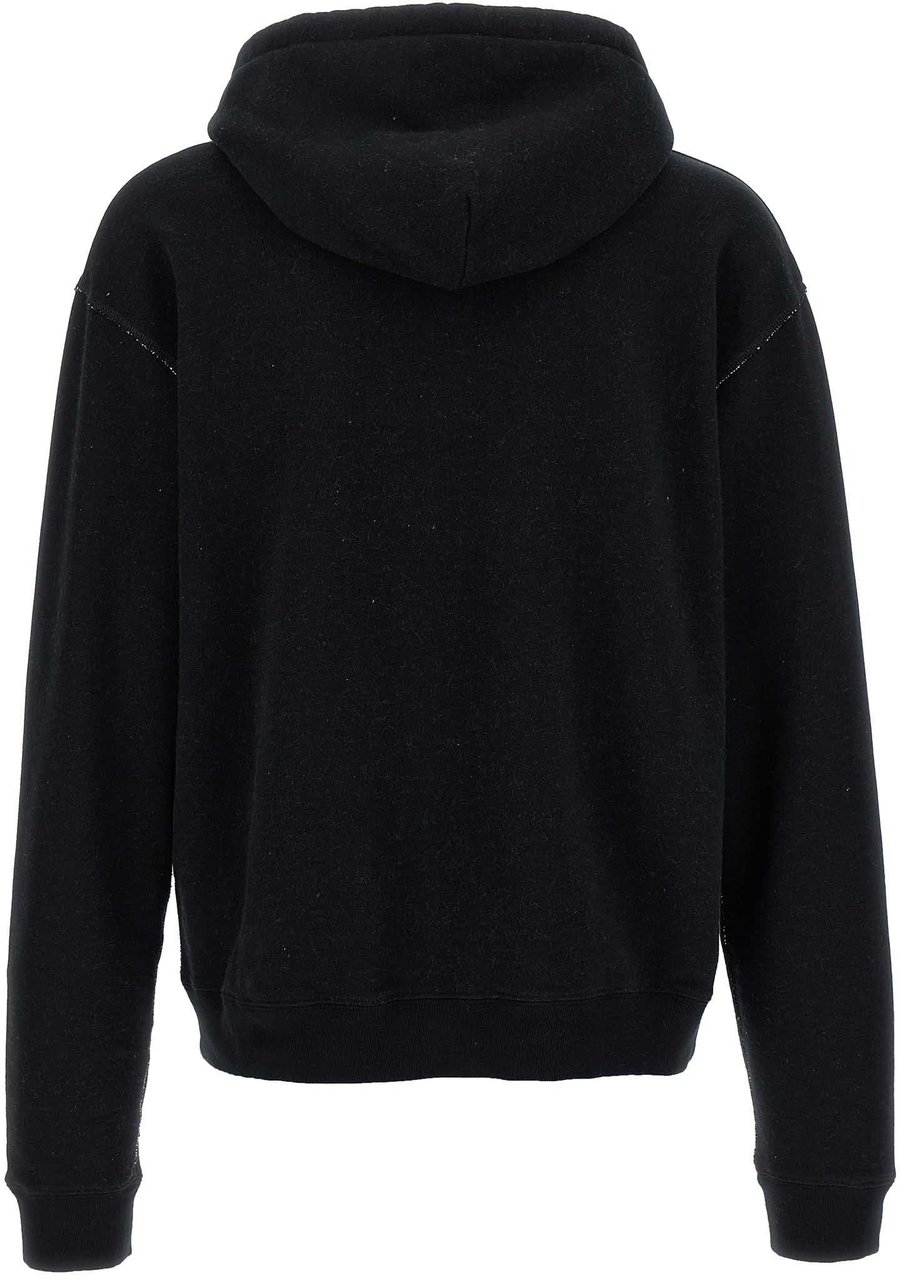 Valentino Garavani Black Cotton Sweatshirt Zwart