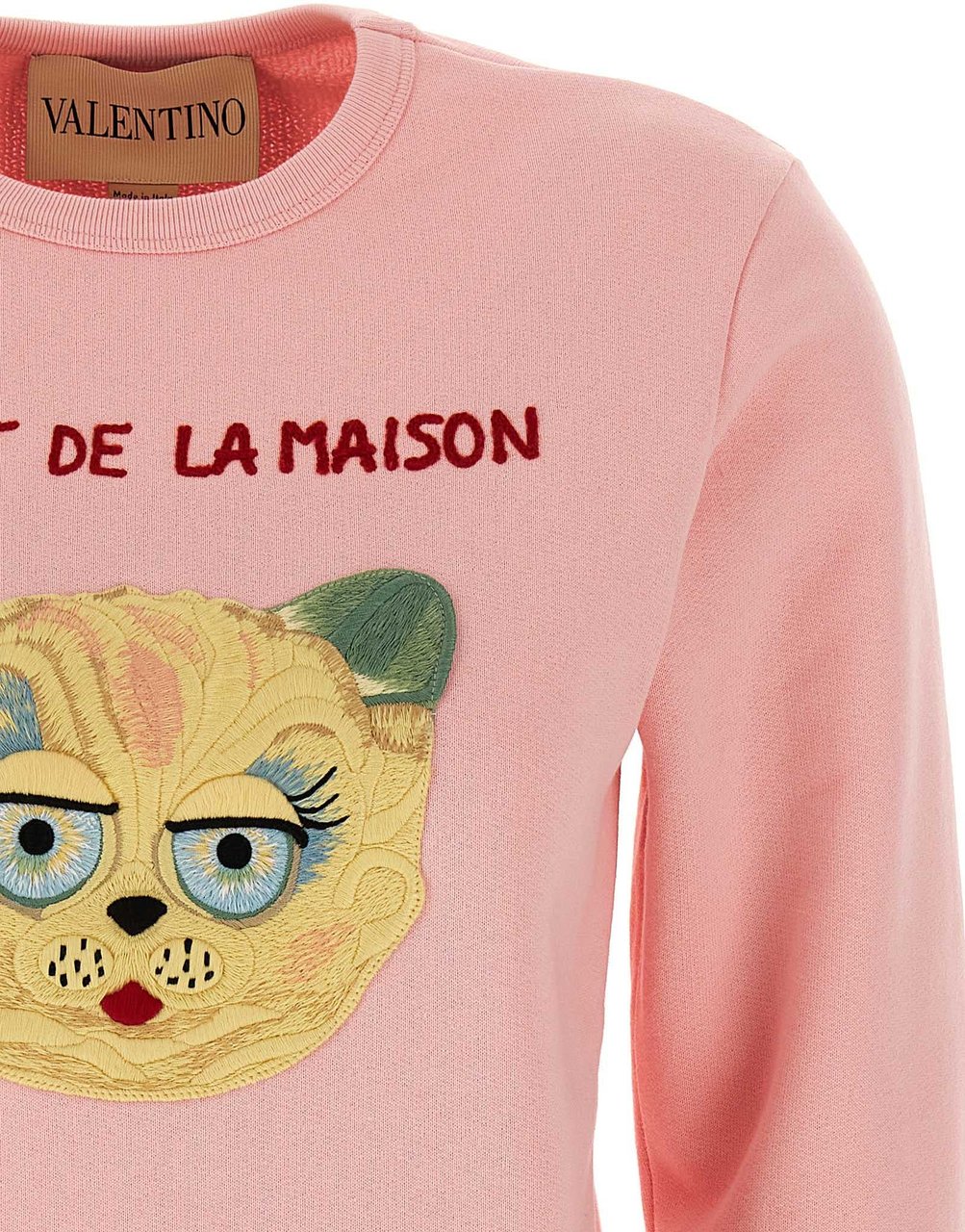 Valentino Garavani Multicolor Cotton Sweatshirt Roze