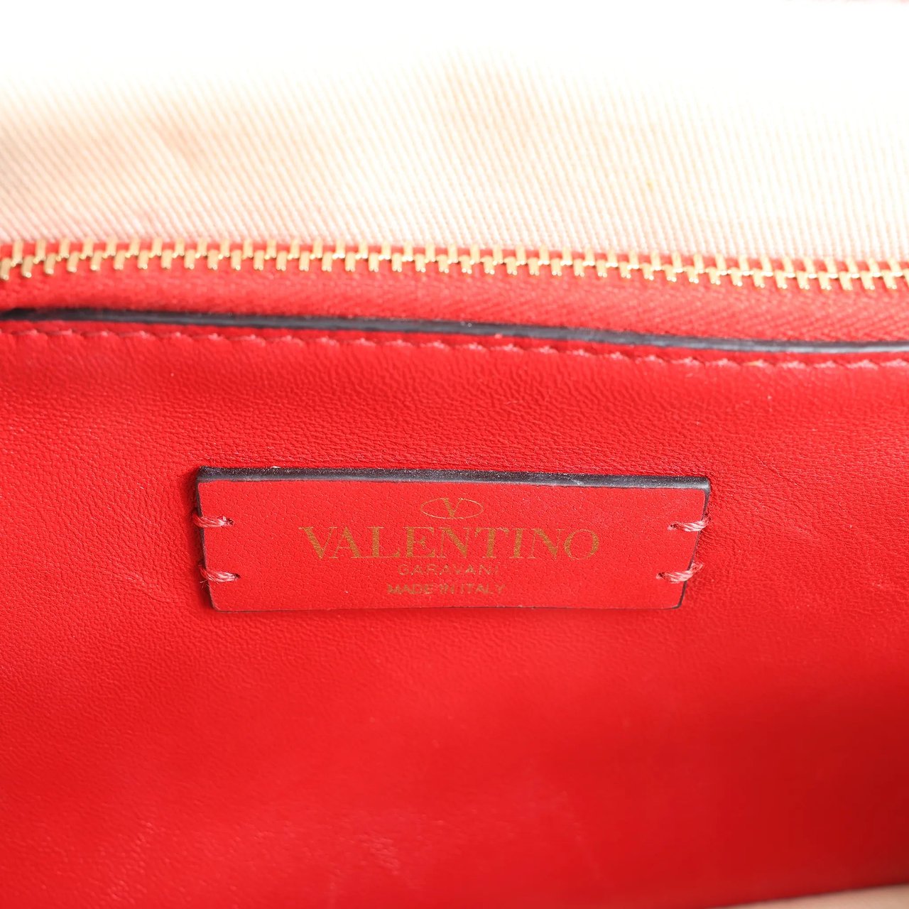 Valentino Garavani Valentino Garavani Straws x Leather Shoulder bag Beige x Brown Divers