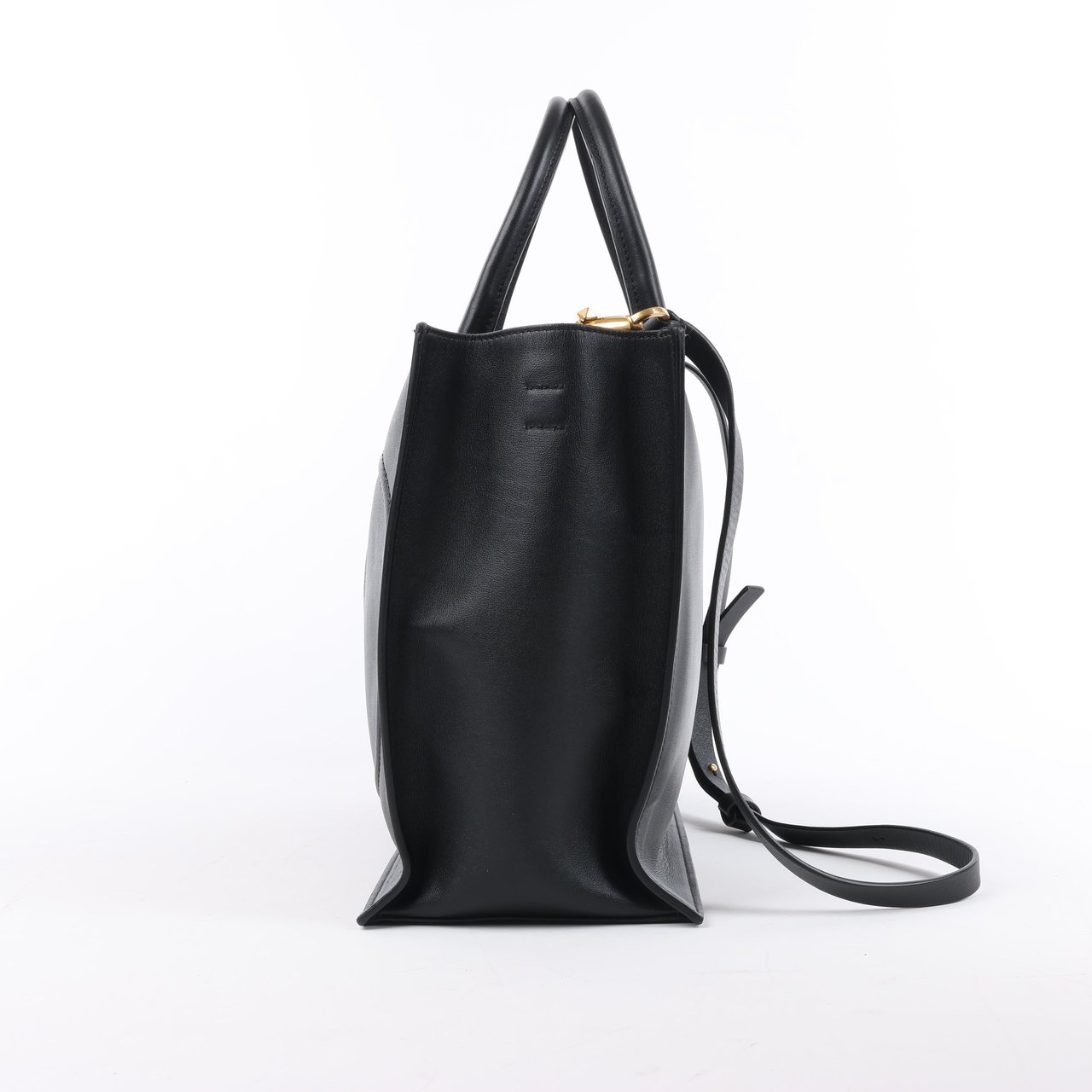 Valentino Garavani Valentino Garavani V Logo Leather 2Way Handbag in Black Zwart