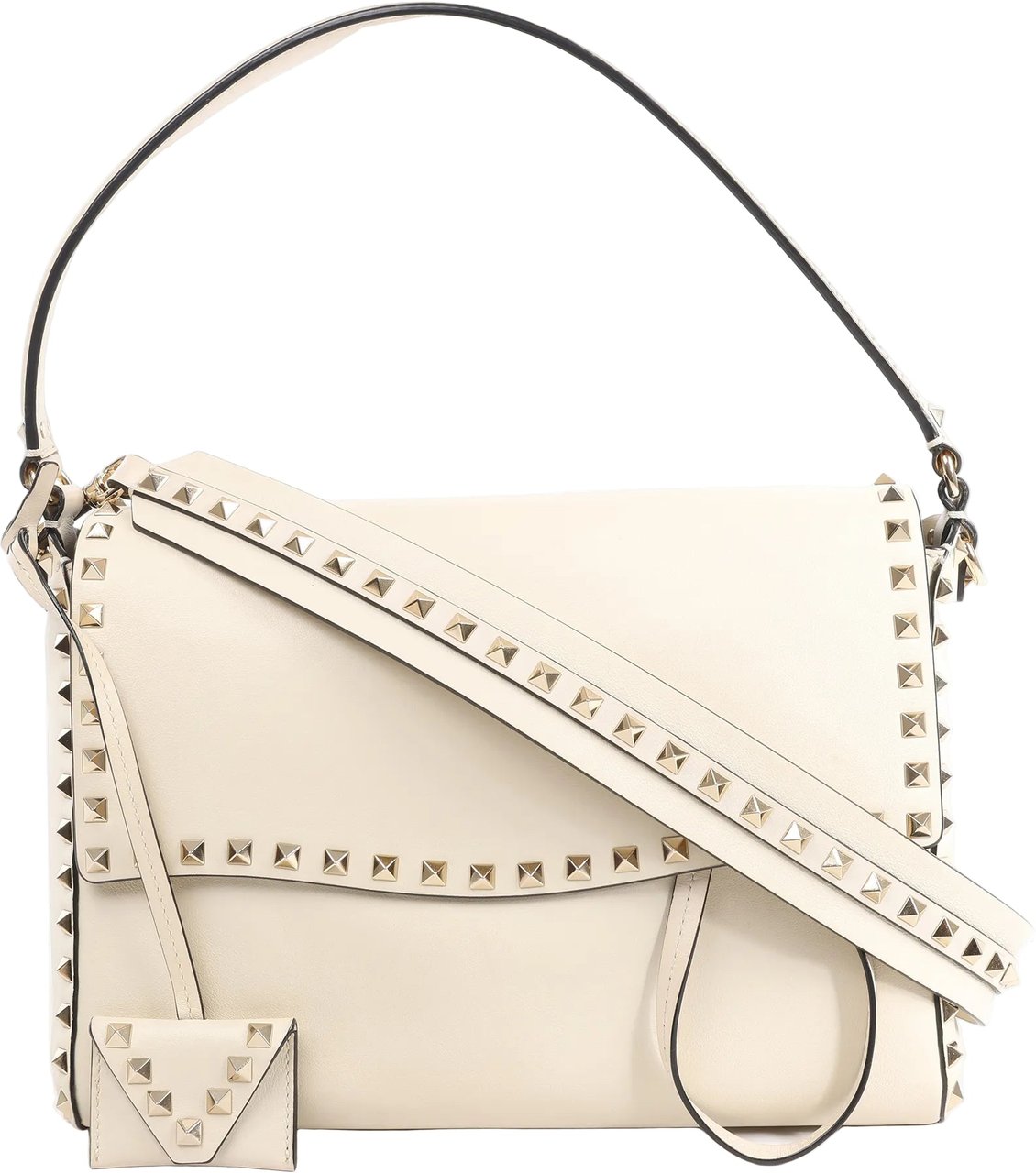Valentino Garavani Valentino Garavani Rockstud Leather 2Way Handbag in Beige Beige