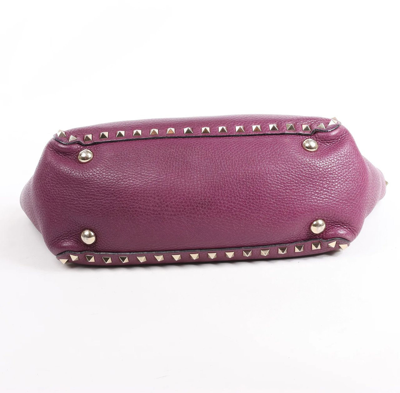 Valentino Garavani Valentino Garavani Rockstud Leather 2Way Handbag in Purple Paars