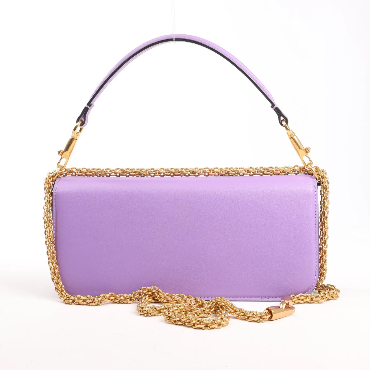 Valentino Garavani Valentino Garavani VLogo Loco 2Way Chain Handbag in Purple Paars