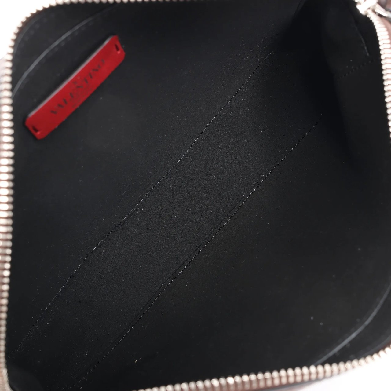 Valentino Garavani Valentino Garavani VLTN Leather Shoulder Bag in Brown Bruin