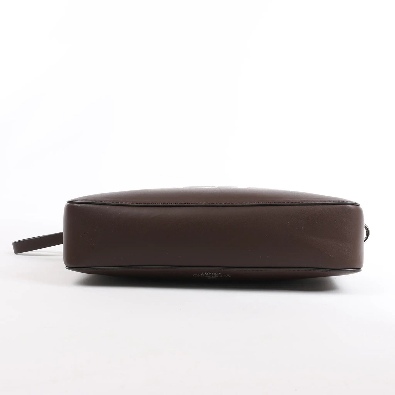 Valentino Garavani Valentino Garavani VLTN Leather Shoulder Bag in Brown Bruin