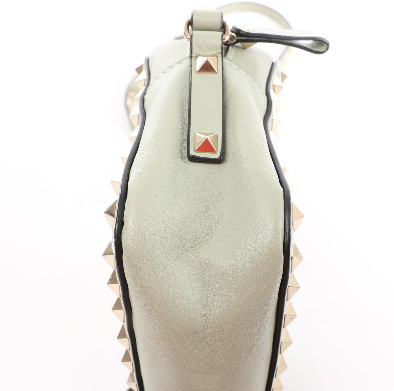 Valentino Garavani Valentino Garavani Rockstuds Leather Crossbody bag in Green Divers