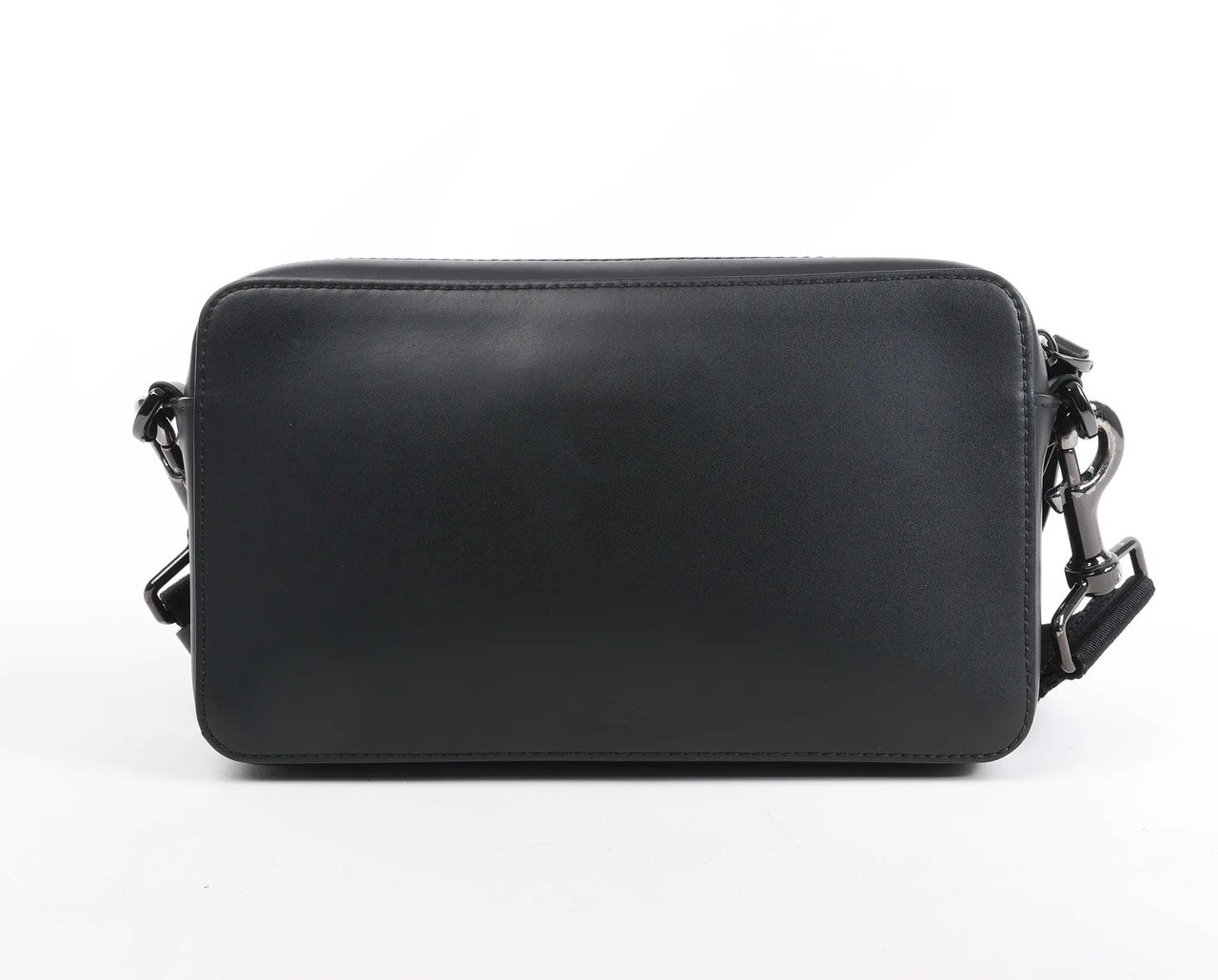 Valentino Garavani Valentino Garavani VLTN Leather Shoulder Bag in Black Zwart